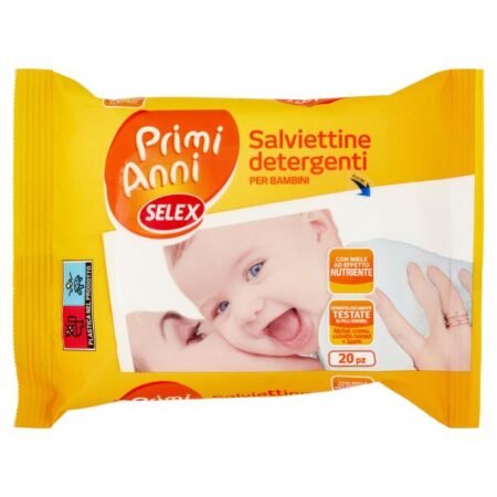 Selex Primi Anni Salviettine Detergenti per Bimbo 20 pezzi